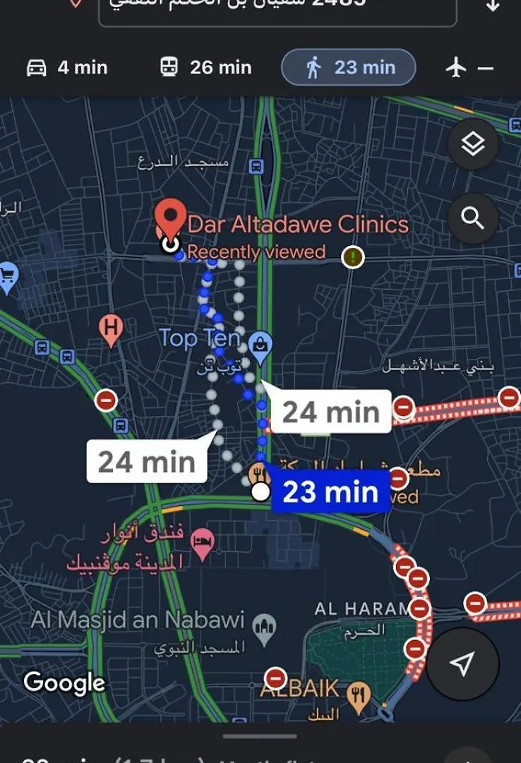 جناح واسع قرب المسجد النبوي 101 دخّول ذاتي Self Check In Medina 0*,